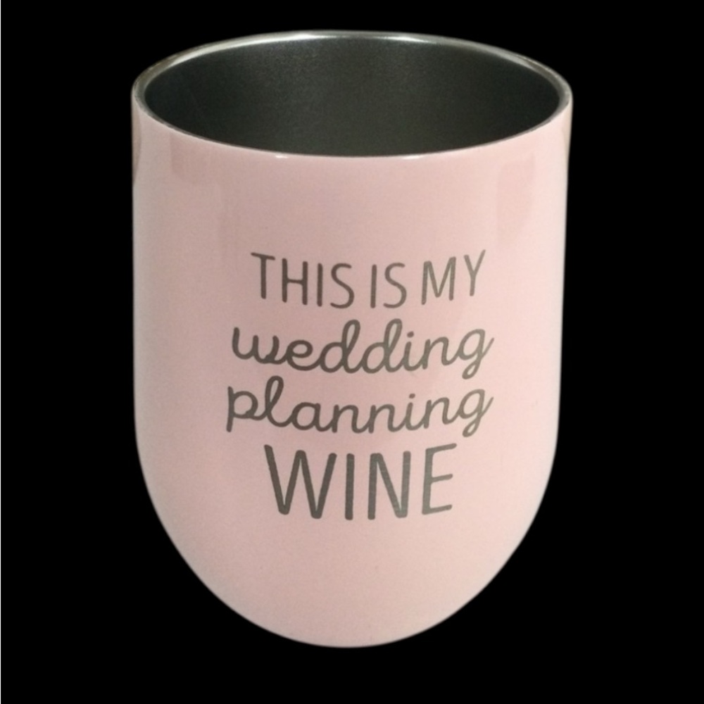 👛 2/$15 SWIG Stainless Wine Tumbler, Wedding Planning Motif, 12oz.